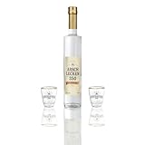 Geschenkset Arschlecken 350 0,5l Schnaps Williamsbirne & 2 Oringinal Arschlecken 350 Schnapsgläser...