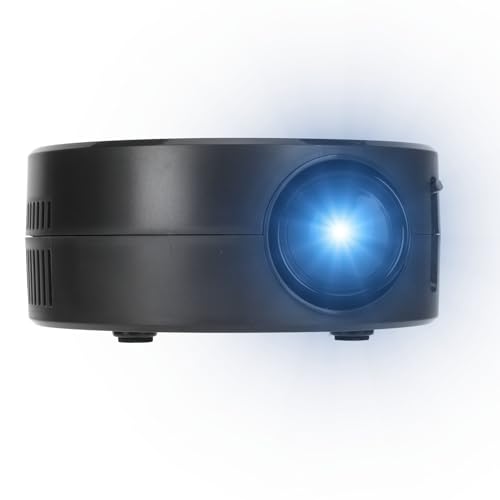Mini Projecteur Portable avec WiFi et, qualité d&rsquo;image Optimale, Haut-Parleur intégré, Alimentation Mobile, Même écran Que pour Les Téléphones