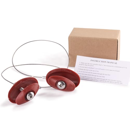 HOKYNATI 2 Pcs Sidewall Tire Repair Kit: Fixes Common Tire Repair Tool with Heavy-Duty Kits for ATV UTV & Tractor Tires (Red2pcs)