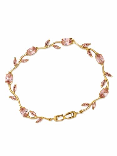 Image of Anti-Tarnish Tulip Bracelet for Women Stylish | Gold Plated Bracelet for Women | Fairy Bloom Rapunzel Bracelets | Daily Wear Gifting Jewellery | Gift for Anniversary