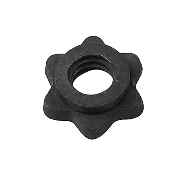 CALIDAKA 4pcs Spinlock Collars, Dumbbell Hex Nut, Dumbbell Rod Nut, 1 Inch Standard Barbell Screw Collar, Nonslip Dumbbell Screw Clamps for Dumbell Weight Lifting Fitness Training