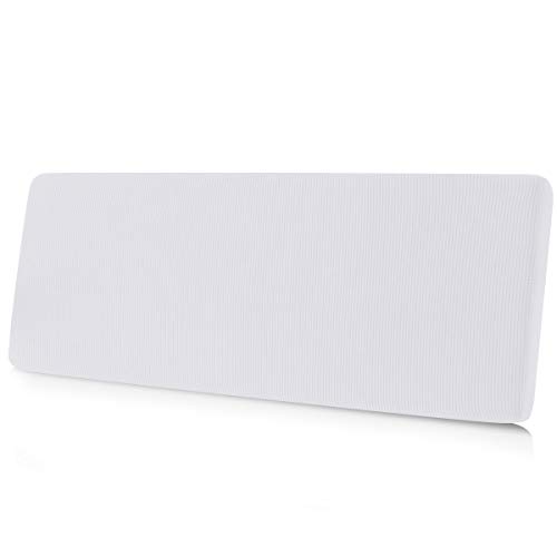 Image of CHUN YI Stretch Couch Cushion Cover Suitable for 3 Settee, Sofa Seat Slipcover with Spandex Jacquard Fabric(Large,White)