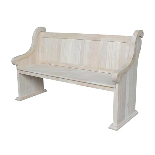 IC International Concepts Sanctuary, Unfinished (BE-3) Bench