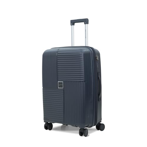 Image of AMERICAN TRAVELLER Explore Luggage Trolley Bags Single | Small (20) | Polypropylene Durable Hard Shell | TSA Type Lock | 360 Disc Spinner Wheels | Expandable Suitcase | Telescopic Handle.