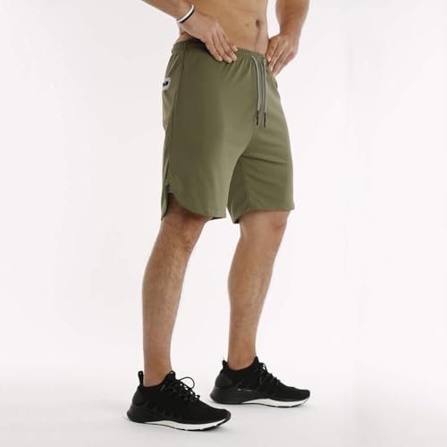 MECH-ENG Men's Workout Running 2 in 1 Shorts Training Gym 7" Short with Pockets3