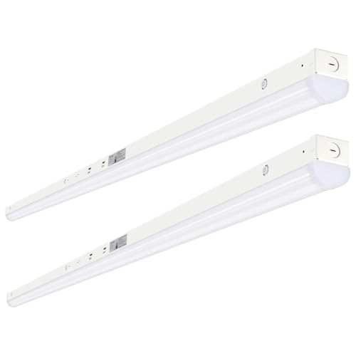 Bekada 8FT LED Linear Light Fixtures, 90/70/60W & 35/40/5000K CCT Adjustable, 8’ LED Shop Lights for Workshop, Office, Garage, 8Foot Commercial Bay Lighting Fluorescent Tube Replacement, 2Pack