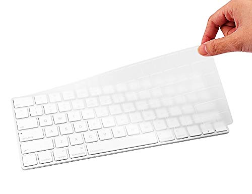 PLASTRON Keyboard Protector Skin Cover for Apple Magic Keyboard Model A1644 - TPU Transparent