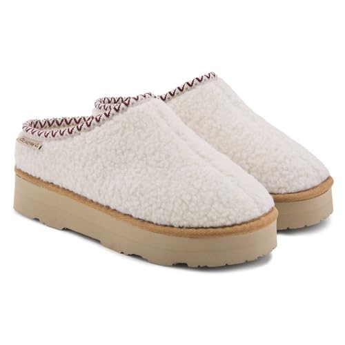 BEARPAW Snuggle Martis Womens Slippers - 3190w Winter White - 9 Medium