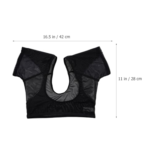 minkissy 3 Stück Achselpads Damen Anti Schweiß Shirt Atmungsaktiv Schweißschutz Unterarm-Schweißweste Damen Saugfähig Kurzärmelig Weste Achselhöhlen-Pflegeshirt Für Yoga Sport