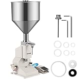 【Langlebiges Design】 – Diese Flüssigteig Füllmaschine wird mit einem Trichter aus lebensmittelechtem Edelstahl mit einer großen Kapazität von 22 Pfund / 10 kg geliefert. Der dicke, solide Boden hält die Maschine stabil. Beständig gegen Korrosion, Rost, Laugen und Säure.