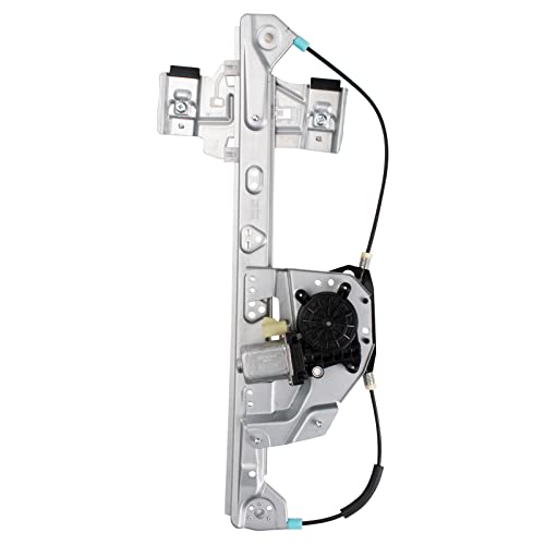Image of TRQ Rear Left Power Window Regulator & Motor Assembly Drivers Side Compatible with 2000-2005 Cadillac DeVille GM1550119