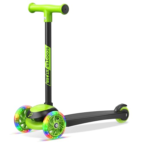 3 Wheel Scooter for Kids, Smooth Light Up LED Front