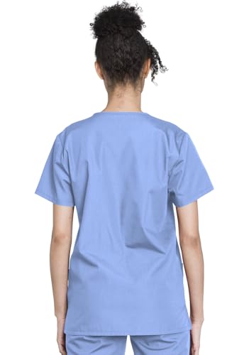 Cherokee Unisex Scrub Set for Men & Women V-Neck Top & Drawstring Pant Medical Uniform 3 Pockets, Durable Easy Care - WW530C