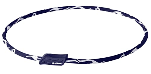 Collier en titane X30 Phiten bleu marine cordon cervical pour homme et femme 45cm