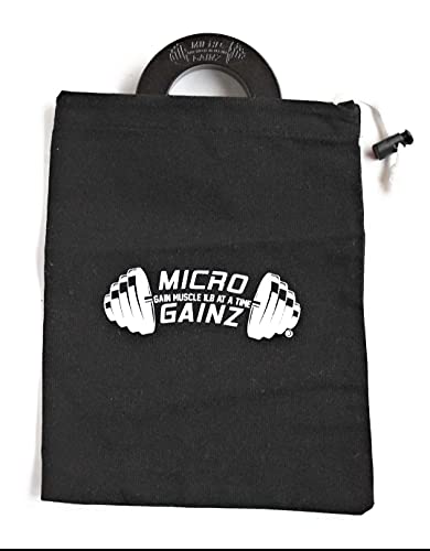 Micro Gainz Calibrated Fractional Weight Plate Set Of 8 .50Lb Plates W/Bag -Designed For Olympic Barbells, Used For Strength Training And Micro Loading, Made In The Usa #TOP6
