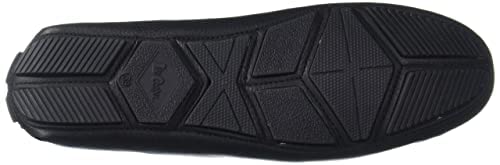 Image of Men's Black Leather Driving Style Loafer Black 42