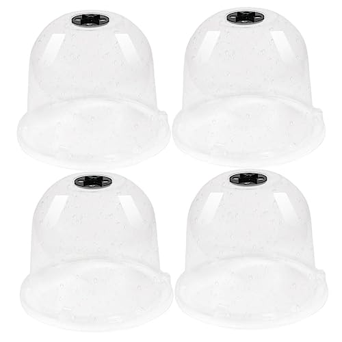 OFFSCH 4Pcs Transparent Garden Plant Dome Reusable Plant for Outdoor Plants Ideal for Frost and Freeze