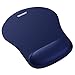 Price comparison product image TECKNET Mouse Mat with Memory Foam Rest -Non-Slip Rubber Base- Special-Textured Water-Resistant Surface