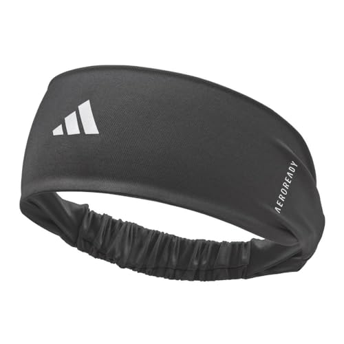adidas Aeroready Stirnband - Feuchtigkeitsabsorbierend, Elastisch, Reflektierend - Perfekt für Sport & Fitness - Zwei Farben, Einheitsgröße