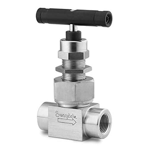 SS-12NRF8 | Swagelok Union Bonnet Needle Valve, Inlet/Outlet 1/2" Female : NPT, 6,000 psi, 316 Stainless