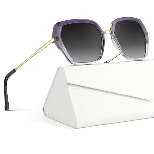 Image of ANYLUV Womens Sunglasses Polarized Sunglasses for Women, Trendy Woman Polarized Ultraviolet Protection Travel