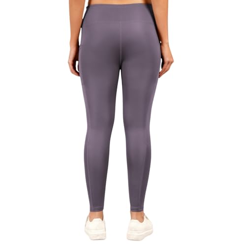 Image of NINQ high Waist Women Gym Compression Pants for Workout with Pocket, Yoga & Exercise, Active Wear Legging Sports Tights Trousers with Comfortable Fit for Running, Jogging & Training