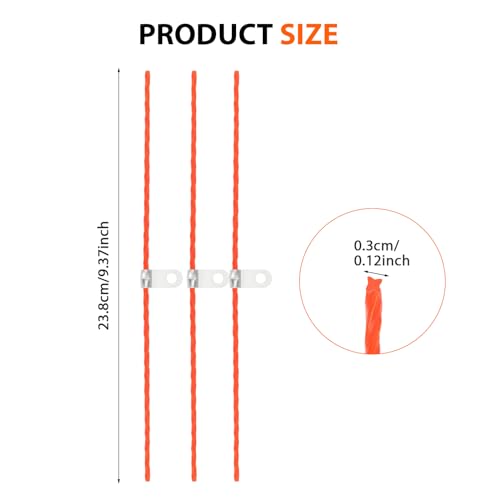 THTEN WA0010 WA0004 Trimmer Blades Head Spool 10ft 0.065" Compatible with Worx WG180,WG175,WG170,WG163,WG156,WG155,WG154,WG153,WG152,WG151.5,WG151,WG150 Line String Trimmer 24+4+1