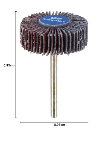 Dremel 502 Schleiffächer - Zubehörsatz für Multifunktionswerkzeug mit 1 Schleiffächer Körnung 80 28,6mm zum Schleifen Gerader oder Konturierter Oberflächen auf Metall, Holz, Gummi oder Kunststoff