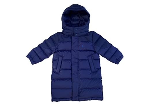 POLO RALPH LAUREN Toddler Boys' Water-Repellent Quilted Down Long Coat (N(4001)/B, 2T)2
