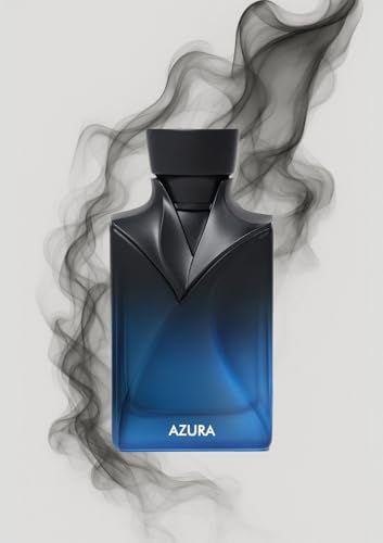 Image of Naseem Azura Blue Aqua Perfume for Men 90ml - Fresh Spicy Aromatic Long-Lasting Eau De Parfum | Alcohol-Free Men's Fragrance | Arabian Clean Masculine Scent