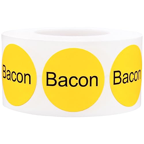 Bacon Deli Labels 1 Inch 500 Total Adhesive Labels