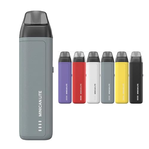 �A�X�p�C�A Minican lite �d�q�^�o�R �X�^�[�^�[�L�b�g 1200 mAh �o�b�e���[ �����\�ȃT�C�h�G�A�t���[ 0.6ohm minican pod �����x�C�v �j�R�`���Ȃ����L�b�h�Ȃ� (�N�[���O���[)