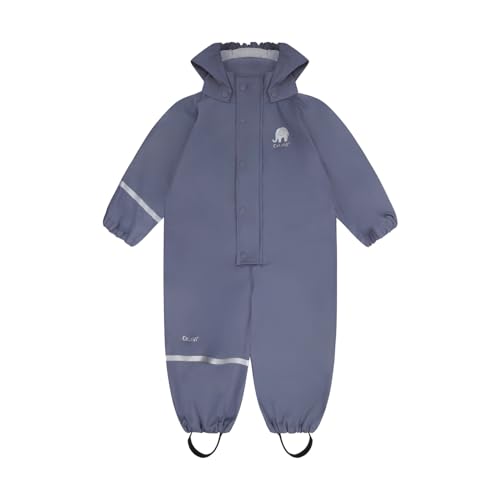 Image of CeLaVi European Kids Rain, Mud and Snow Suit for Boys Girls with Detachable Hood, Waterproof 2 Pcs Rain Set or Onepiece