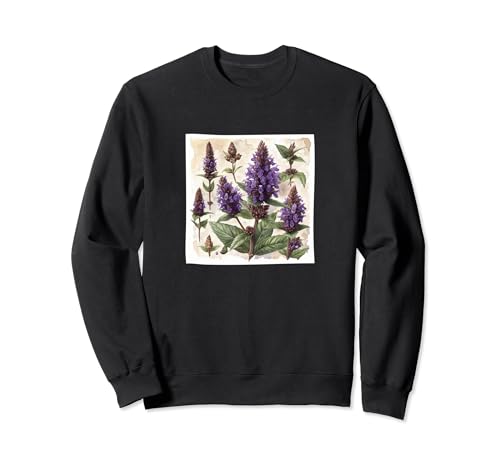 Anise Hyssop Flower Cottagecore Graphic Sweatshirt