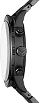 Emporio Armani Chronograph Montre en cuir noir (modèle : AR11243) pour homme, Mouvement noir à quartz