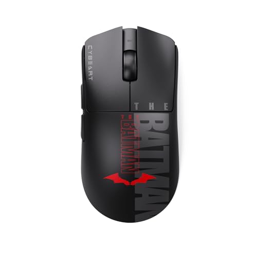 Cybeart | Artemis - The Batman 52g Ultra-Light Wireless Gaming Mouse | Dual 300mA Hyperswap™ Battery | 24,000 DPI | 1K Polling Rate | 80M Kailh Switches | Tri Mode