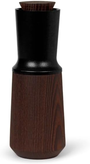 Rosendahl RA Multi Purpose Salt and Pepper Grinder, Black, 7.9"H, Designed by Jesper Vollmer, Gift Box Included