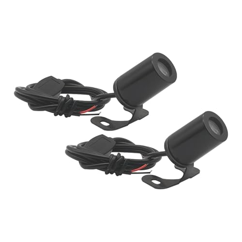 BaotyJie Kit Genérico de Luz de Projeção de Asa de Anjo para Motocicleta, Luzes de Projetor LED de S