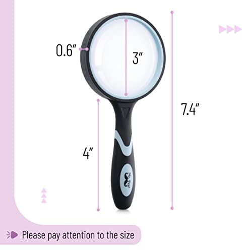 Mr. Pen MGNF20M139 Magnifying Glass, 2 Pack, 10X Magnifier, 75Mm Glass Lens, Magnifying Glass For Kids And Adults, Handheld Magnifying Glass, Magnifier For Reading, Magnifying Glasses thumb #2