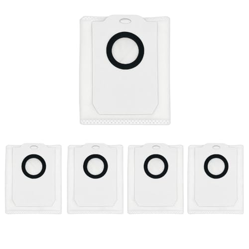 MIRTUX Pack 5 Bolsas 3L para Conga 8290, 2299, 2499 y 7490* | Bolsa Autovaciado para Robot Aspirador Cecotec | Repuestos Base Autovaciado Conga Ultra Home, Ultra Genesis, Immortal
