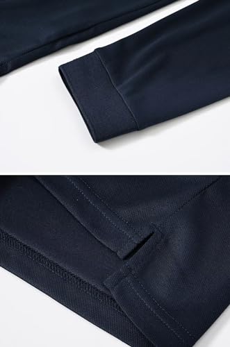 Tyhengta Men's Polo Shirt Long Sleeve Quick Dry Athletic Performance Shirts Pique Golf Shirt4