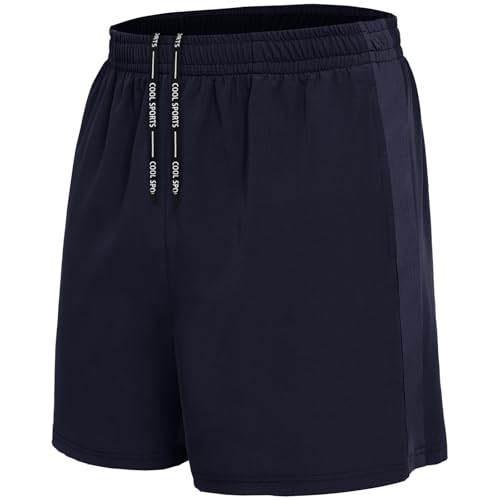 BOOJO Sporthose Herren Kurz Hosen Schnell Trocknend Sport Shorts mit Reißverschlusstasche Leicht Jogginghose Trainingsho...