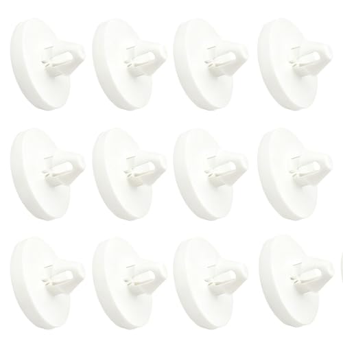 Stymart 12 Piece Brake Switch Stopper Set，Automotive Brake and Clutch Pedal Pad for Cars and Trucks Automotive Clutch Pedal Stopper (White)