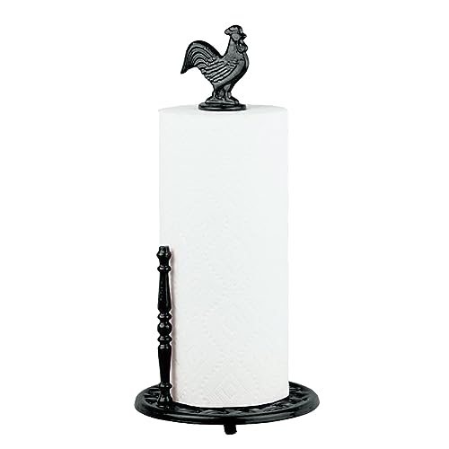 Home Basics Cast Iron Rooster Paper Towel Holder