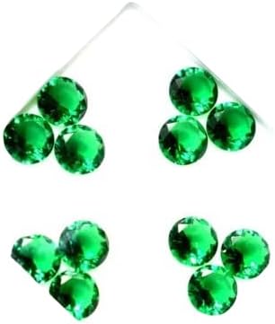 Natural 10ct Round Cut Colombian Green Emerald Faceted Certified Loose Gemstone – Perfect for Custom Jewelry Creation and Collectibles