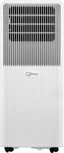 Qlima Climatizador portátil P 335 Smart - 3,5 kW - 12000 BTU - Para habitaciones de hasta 107 m³ - Refrigeración y deshumidificación hasta 24 L/día - Clase energética A - Con WiFi, mando a distancia y