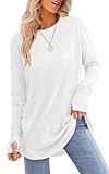 XIEERDUO Tunic Tops to Wear with Leggings White T Shirts for Women Plus Size School Outfits for Teachers XXL