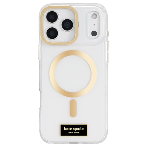 Image of kate spade new york iPhone 17 Pro Max Case with Camera Stand - Compatible with MagSafe - Designer Phone Case - Icon Clear