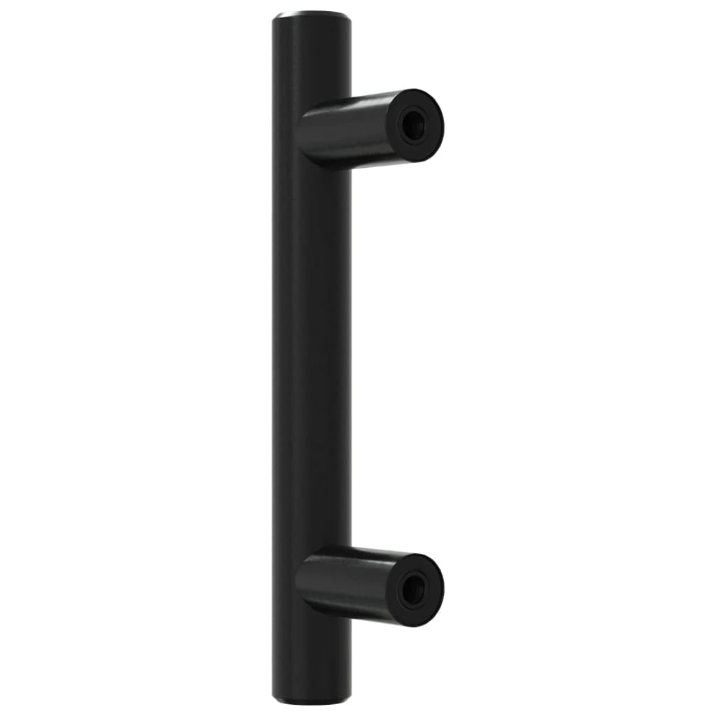 20 maniglie per mobili, colore nero, distanza tra i fori 64 mm, moderne maniglie per armadi, in acciaio inox verniciato a polvere, maniglie a T per mobili da cucina, cassetti e cassettiere