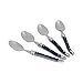French Home Laguiole Coffee Spoons, Set of 4, Navy